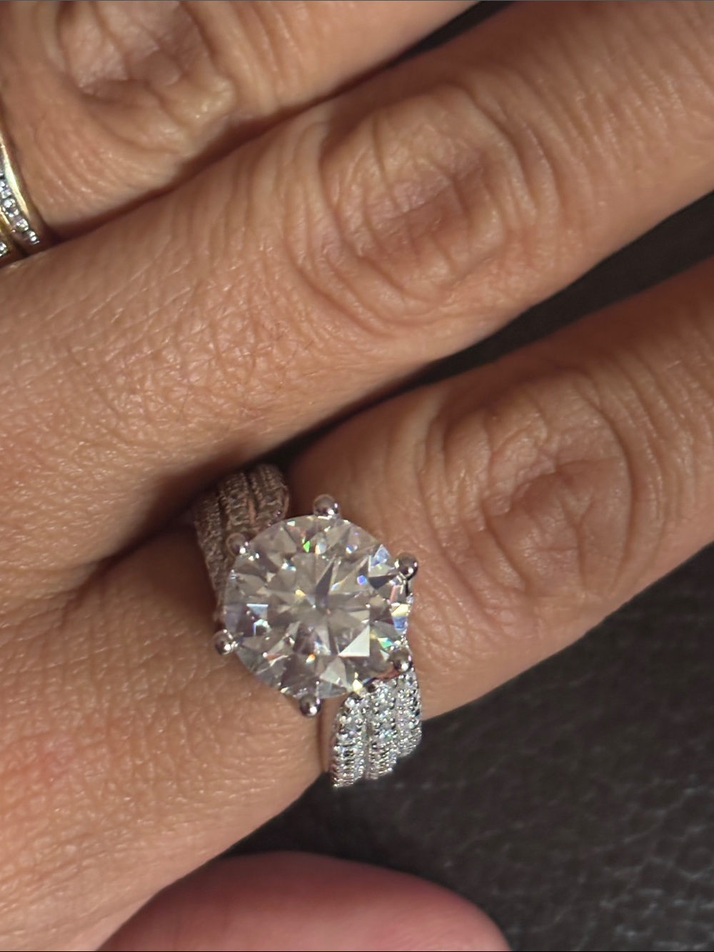 Mossainite diamond ring - Picture 3 of 5